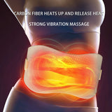 Cinturón de soporte lumbar ajustable para salud y bienestar, con percusión muscular, transpirable y protección lumbar, masajeador adelgazante con calor.