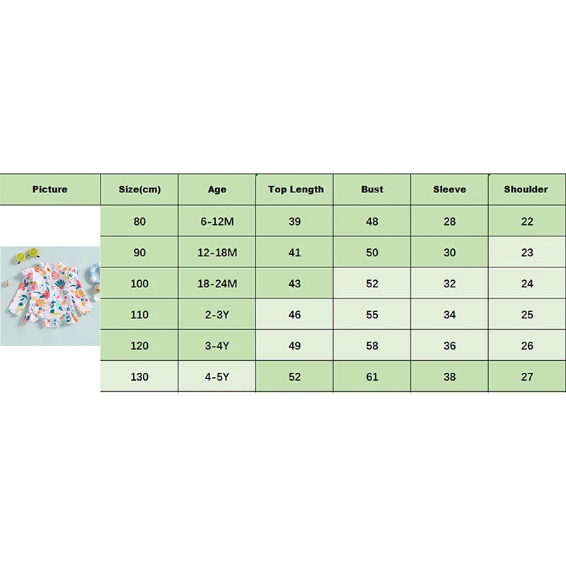 Kids Baby Girl Summer Swimwear Floral Print Backless Ruffles Long Sleeve Bodysuit Bathing Suit Girls Beachwear 0-4 Years
