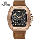NAVIFORCE Luxury Brand Men Sports Watch Quartz 24 Hours Chronograph Waterproof Male Wristwatches Date Display Clock Reloj Hombre