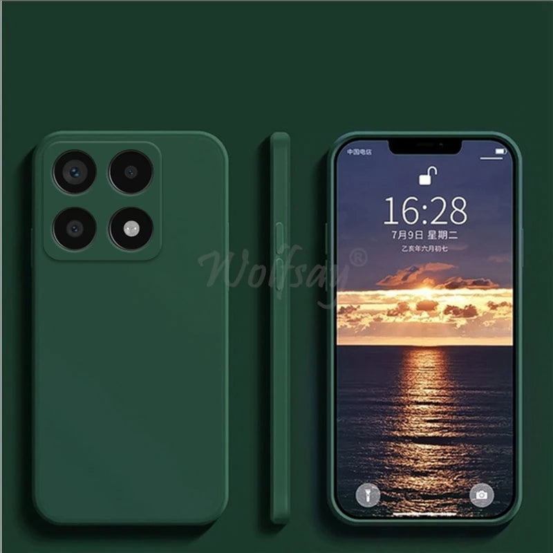 For Xiaomi 14T Pro Case Liquid Silicone Original Plain Rubber TPU Protector Case Xiaomi 14T Pro Cover TPU Shockproof Mi 14T Pro
