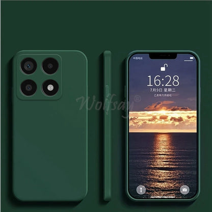 For Xiaomi 14T Pro Case Liquid Silicone Original Plain Rubber TPU Protector Case Xiaomi 14T Pro Cover TPU Shockproof Mi 14T Pro