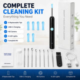 Smart Visual Ear Wax Remover with 1080P HD Camera, USB C Rechargeable Ear Cleaner, Waterproof Ear Scope Otoscope, Safe Ear Wax R