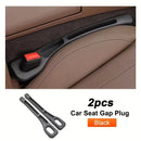 2pcs Car Seat Gap Filler Organizer Waterproof Car Seat Gap Plug Strip with 2 Grooves Seat Gap Storage Auto Interior Accessories