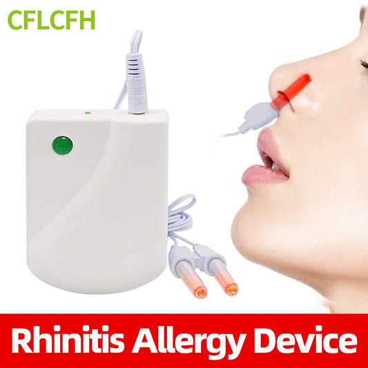 Instrumento para la rinitis, lápiz láser infrarrojo, dispositivo terapéutico para el tratamiento de la sinusitis y la alergia, alivio de la nariz, cuidado de la salud, masajeador nasal.