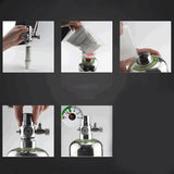 Aquarium CO2 Generator system Kit Stainless Steel CO2 Cylinder Generator System Carbon Dioxide Reactor Kit For Plant Fish