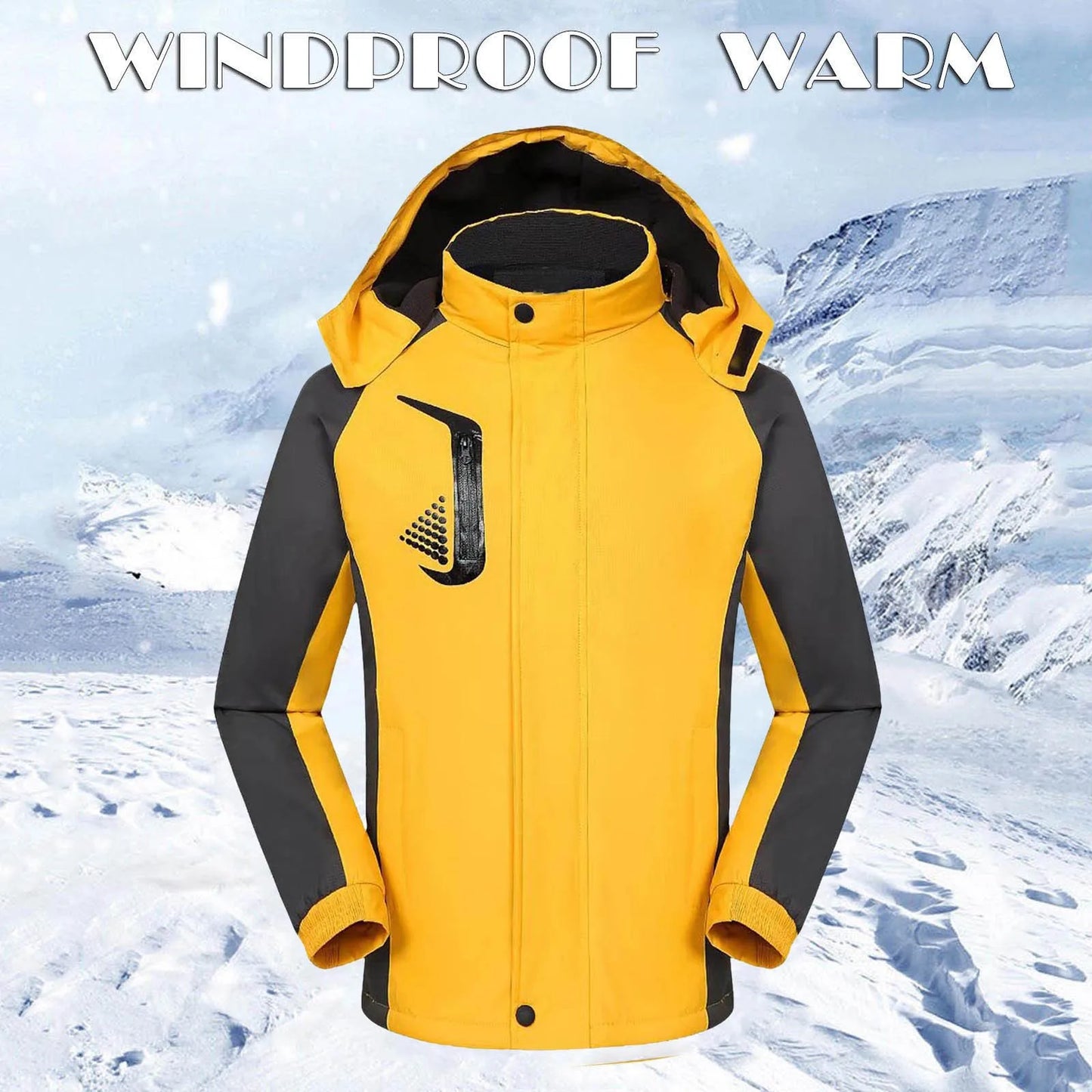 Winter Coat For Women Ski Jacket Warm Winter Snow Coat Mountain Windbreaker Hooded Raincoat Jacket Outdoor Windproof Jacket Mont