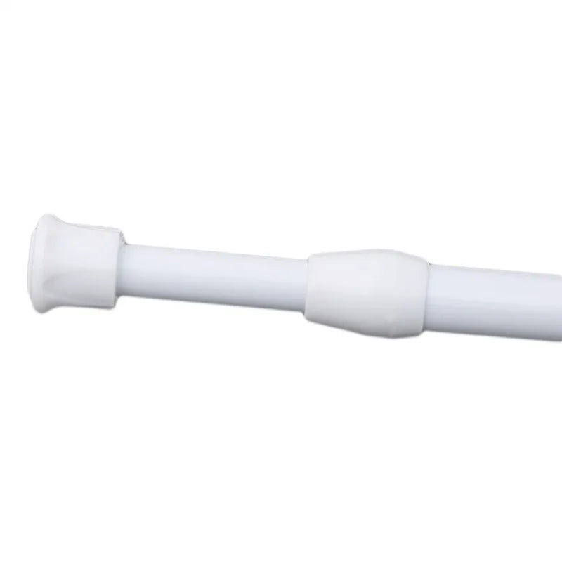 1Pc New Retail Adjustable Spring Loaded Bathroom Shower Curtain Rod Tension Extendable Telescopic Poles Rail Hanger