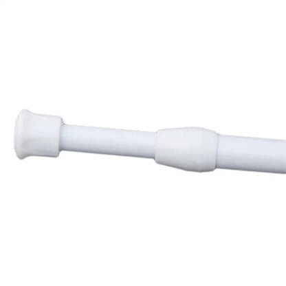 1Pc New Retail Adjustable Spring Loaded Bathroom Shower Curtain Rod Tension Extendable Telescopic Poles Rail Hanger