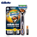 Gillette Fusion ProGlide Power Razor Shaver 5 Layer Blades Male Face Beard Hair Trimmer Men\'s Razor Machine Original