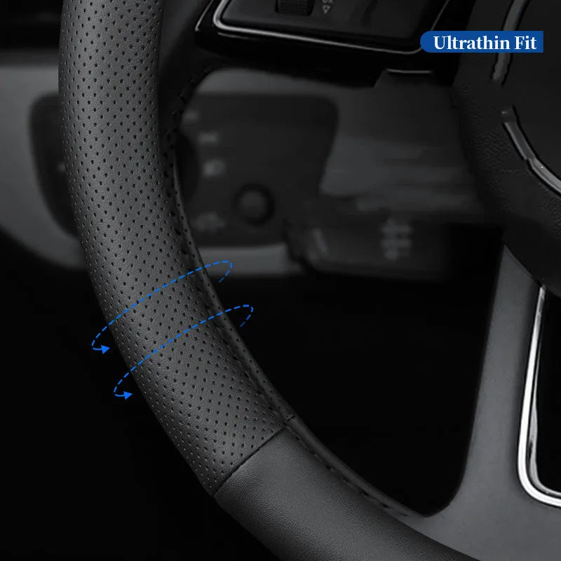 Car Steering Wheel Covers Ultra-thin Steering Wheel Cover Wrap Universal 37-38cm Breathable Steering Covers Car Accessories