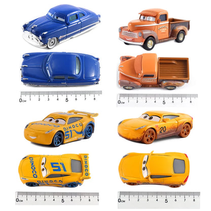 Disney Pixar Cars 3 Hibiscus 1:55 Metal Diecast Car Toy Black Storm Jackson Model Children Cars 2 Toys Boy Christmas Gifts