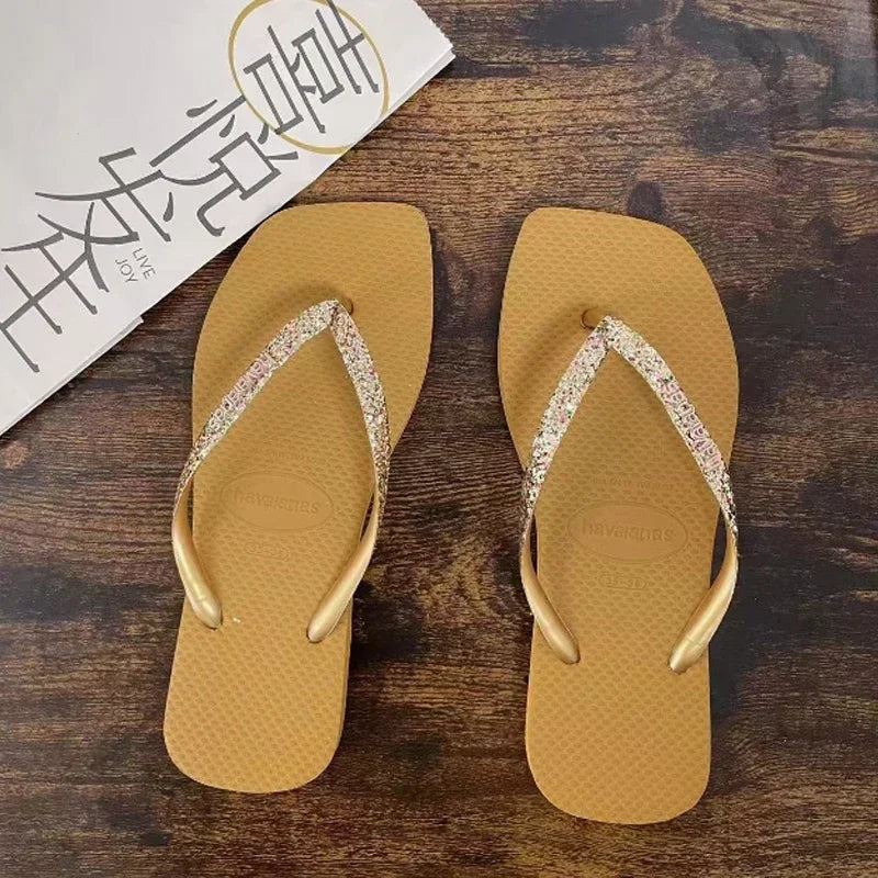 Women's flip flops Havaianas outdoor anti slip beach slippers