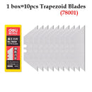 Deli 10pcs/box Knife Blade 9mm 18mm SK5 Metal Blades for Home School Supplies Art Craft Paper Box Cutting Utility Knife Tool