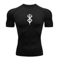 Camiseta deportiva de verano de secado rápido para hombre, camiseta de compresión de manga corta de segunda piel para gimnasio, entrenamiento, fitness, correr, ropa para hombre