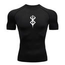 Camiseta deportiva de verano de secado rápido para hombre, camiseta de compresión de manga corta de segunda piel para gimnasio, entrenamiento, fitness, correr, ropa para hombre