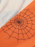 Plus Size Women's Halloween Costumes Women's Pullover Autumn Pumpkin Graphic Cardigan Open Front Button Sweater Outerwear