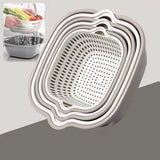 Kitchen Sink Vegetable Drainer Fruit Basket For Fruit Washing Plastic Basin Vegetable Washing Basin Drain Basket Basin