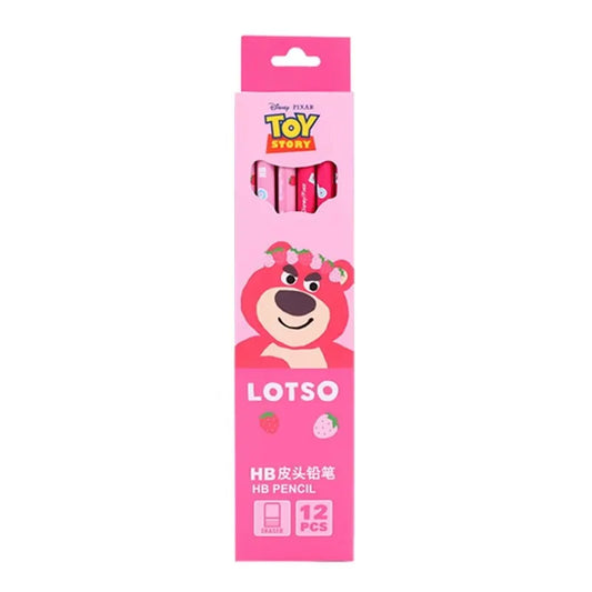12pcs Disney Spiderman HB Pencil With Eraser Lotso Elsa Student Stationery Write Draw Pencil Kids School Supplies Wholesale