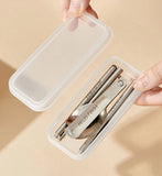 WORTHBUY 304 Stainless Steel Lunch Box With Lid Portable Fruit Salad Food Container Stackable Leak Proof Bento Box For Student