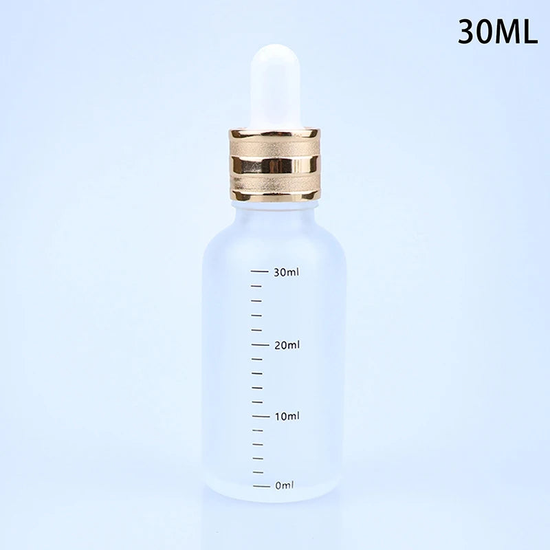 5ml-100ml Dropper Bottles With Scale Reagent Eye Drop Sanding Glass Aromatherapy Liquid Pipette Bottle Refillable Bottles Travel