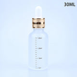 5ml-100ml Dropper Bottles With Scale Reagent Eye Drop Sanding Glass Aromatherapy Liquid Pipette Bottle Refillable Bottles Travel