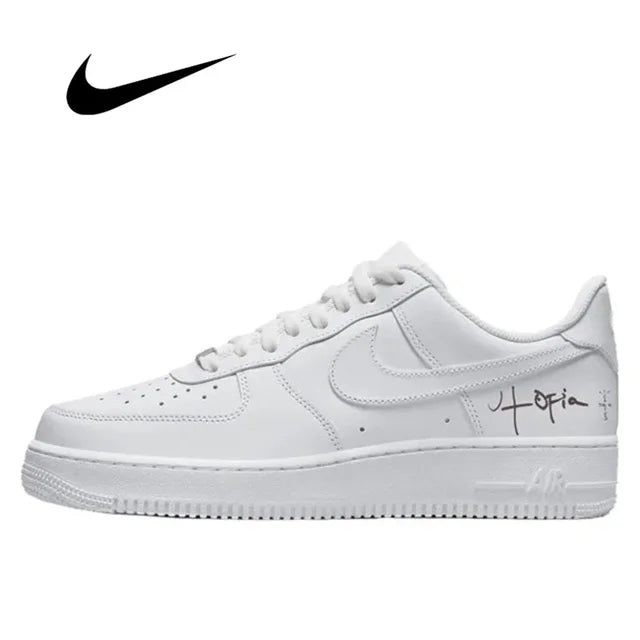 Zapatillas de skate Nike Air Force 1 Low Retro para hombre y mujer, clásicas, negras, informales, cómodas, AF1 