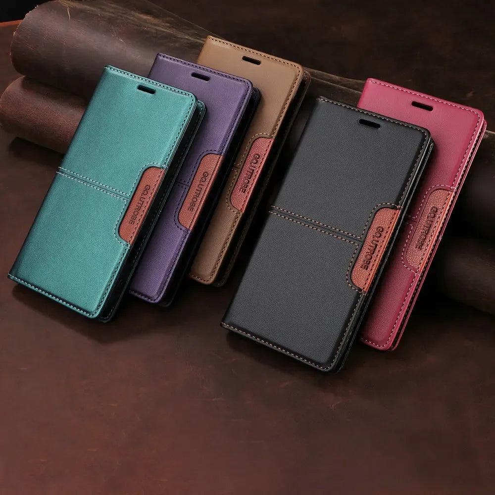 For Poco X7 X6 M7 Pro F7 X 7 5G 4G Leather Flip Case Anti-theft Wallet Card Funda Xiaomi Poco M6 M5s M3 X3 NFC X5 F 6 Book Cover