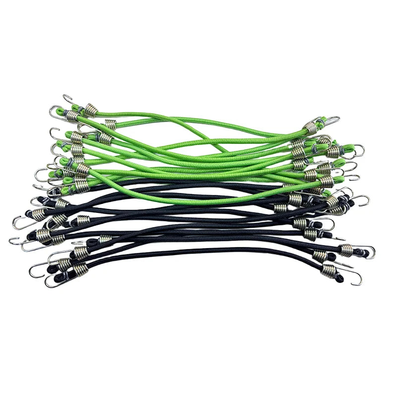 5/10PCS Luggage Strap Elastic Strap Fixed Elastic Cord Socket Fixed Small Hook 4mm Latex Mini Rope Camping Accessories