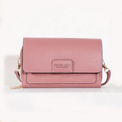 Nuevos bolsos de piel sintética para mujer, multifuncionales, de gran capacidad, tipo bandolera, a la moda, para teléfono