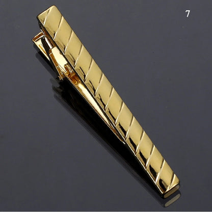 New Metal Silver Color Tie Clip For Men Wedding Necktie Tie Clasp Clip Gentleman Ties Bar Crystal Tie Pin For Men's Accessories