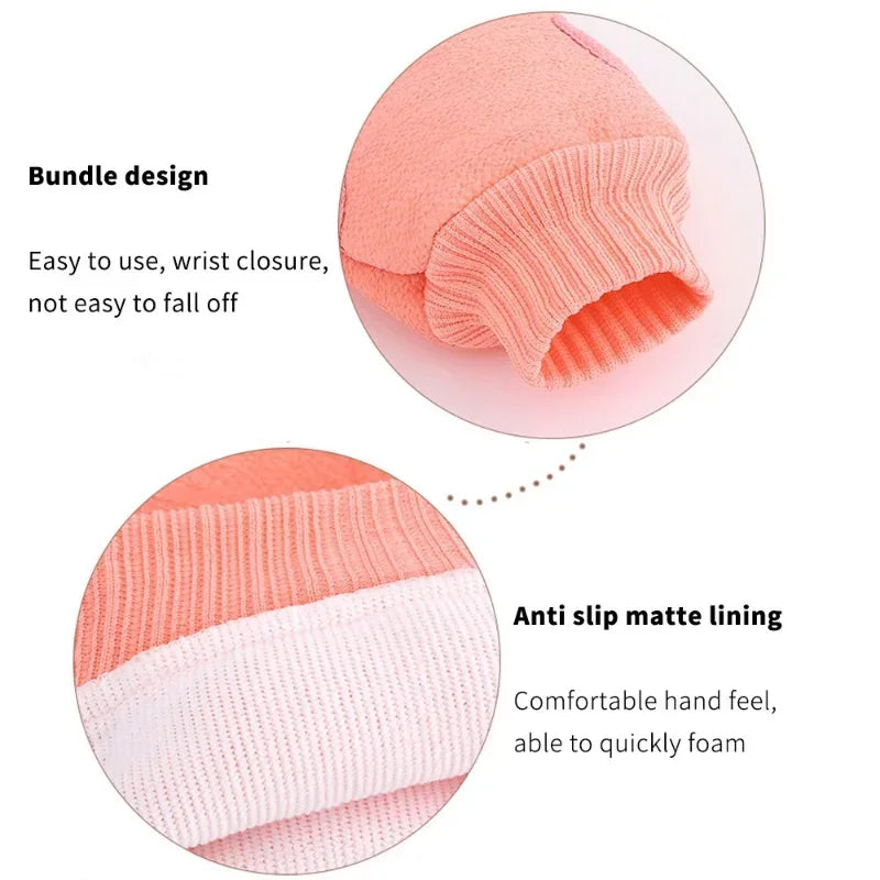 1pc Bath Peeling SPA Exfoliating Shower Brush Body Cleaning Scrub Mitt Rub Dead Skin Gloves Shower Towel Foam Body Massage