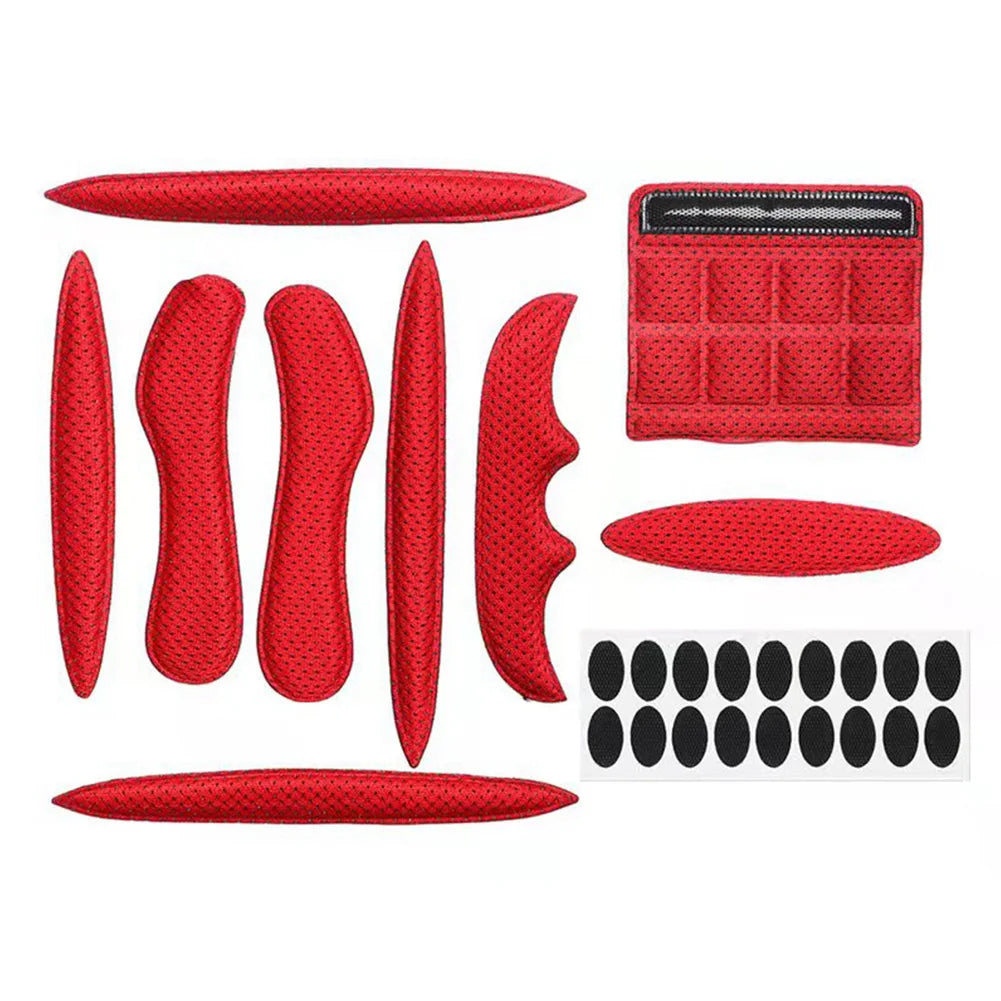 Helmet Padding Kit 27Pcs Bicycle Replacement Universal Foam Pads Set for MTB Bike Motorcycle Cycling Sportswear Accessories