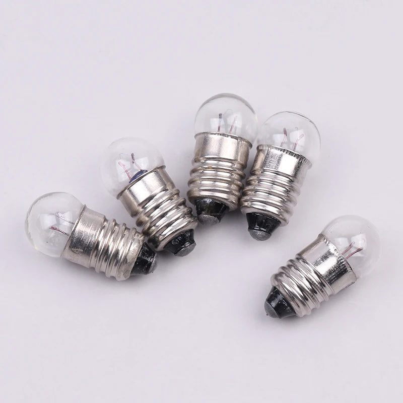 10PCS Miniature Round 0.3A 1.5V 2.5V 3.8V Small light cannon for student experiment Small Light Bulbs Beads