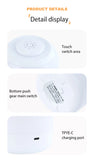 PZSUNLY LED Touch Lamp Night Light Table Lamp Bedside Lamp Bedroom Lamp with Touch Sensor Portable Desk Lamp Light for Kids Gift