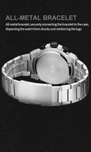 NAVIFORCE Original Watch for man 2025 New Stainless Steel Waterproof Chronograph Classic Quartz Wristwatch Brand Men Watch Gifts