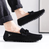 British Style Fashionable Red High-End Banquet Dress Shoes Men's Commuting Driving Work Loafer for Men's Anti-Slip Shoes