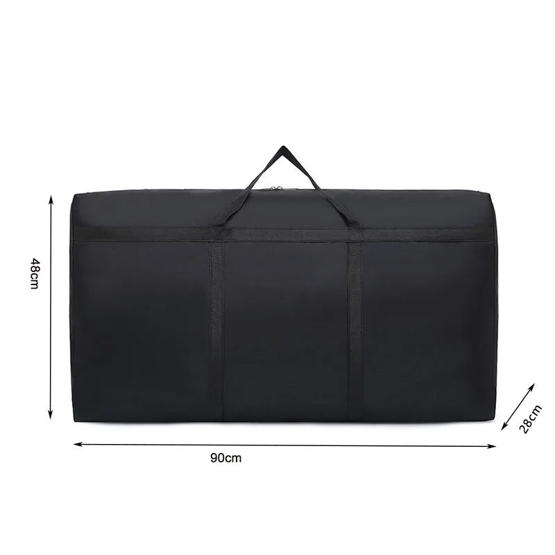 Super Large Capacity Travel Duffel Bag Foldable Luggage Travel Bag Waterproof Polyester Organizer Cloth Quilt Storage Bag