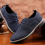 Luxury Men's Oxford Shoes, High-Quality Suede Leather Business Casual Shoes for Men, Lace-Up Men's Party Wedding Shoes, Plus Size
