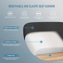 Durrafy Ergonomic Office Chair, Office Chairs, Desk Chair with adjustable headrest, Armrests, 150KG load capacity, Black