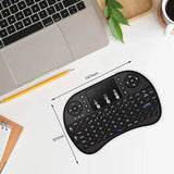 Teclado inalámbrico i8 de 2,4 GHz, miniteclado táctil en inglés y ruso, ratón aéreo, control remoto, portátil, TV Box, proyector.