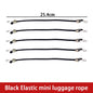 5/10PCS Luggage Strap Elastic Strap Fixed Elastic Cord Socket Fixed Small Hook 4mm Latex Mini Rope Camping Accessories