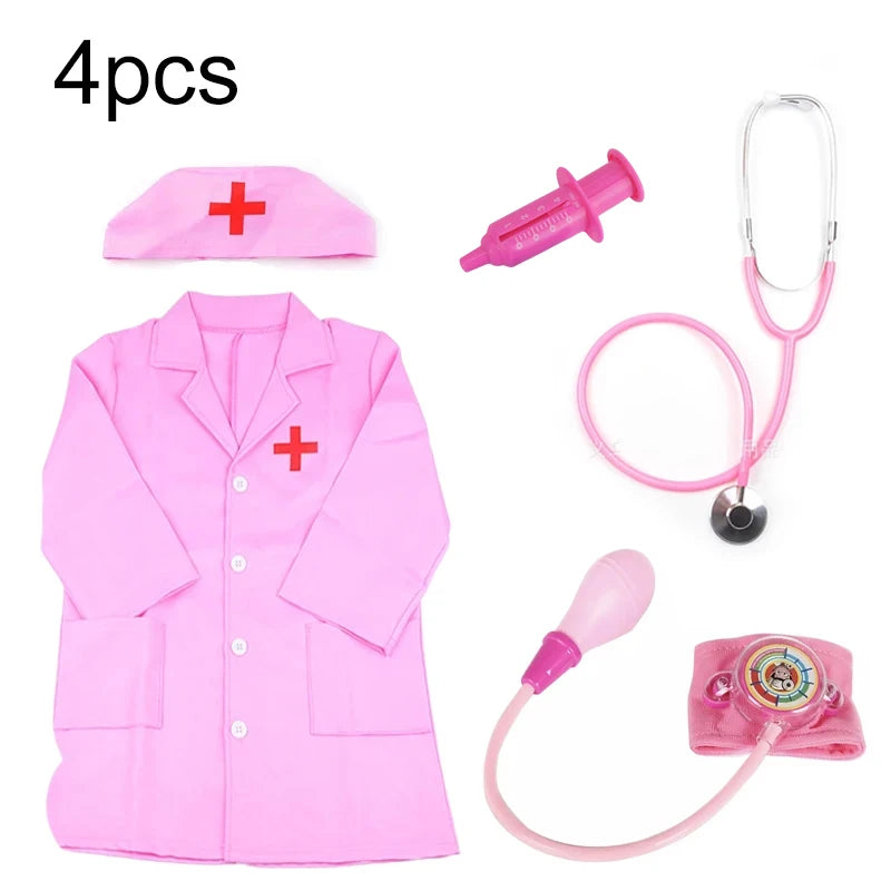 Doutor Pretend Play Puzzle Para Crianças, Brinquedo Interativo Educação Infantil, Roupas de Enfermeira, Presentes de Aniversário Para Crianças, Puzzle Pretend Play, TMZ