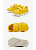 HOBIBEAR Kids Barefoot Shoes Little/Big Kid Wide Toe Minimalist Sneakers Lightweight Hook and Loop Artificial Leather Shoes