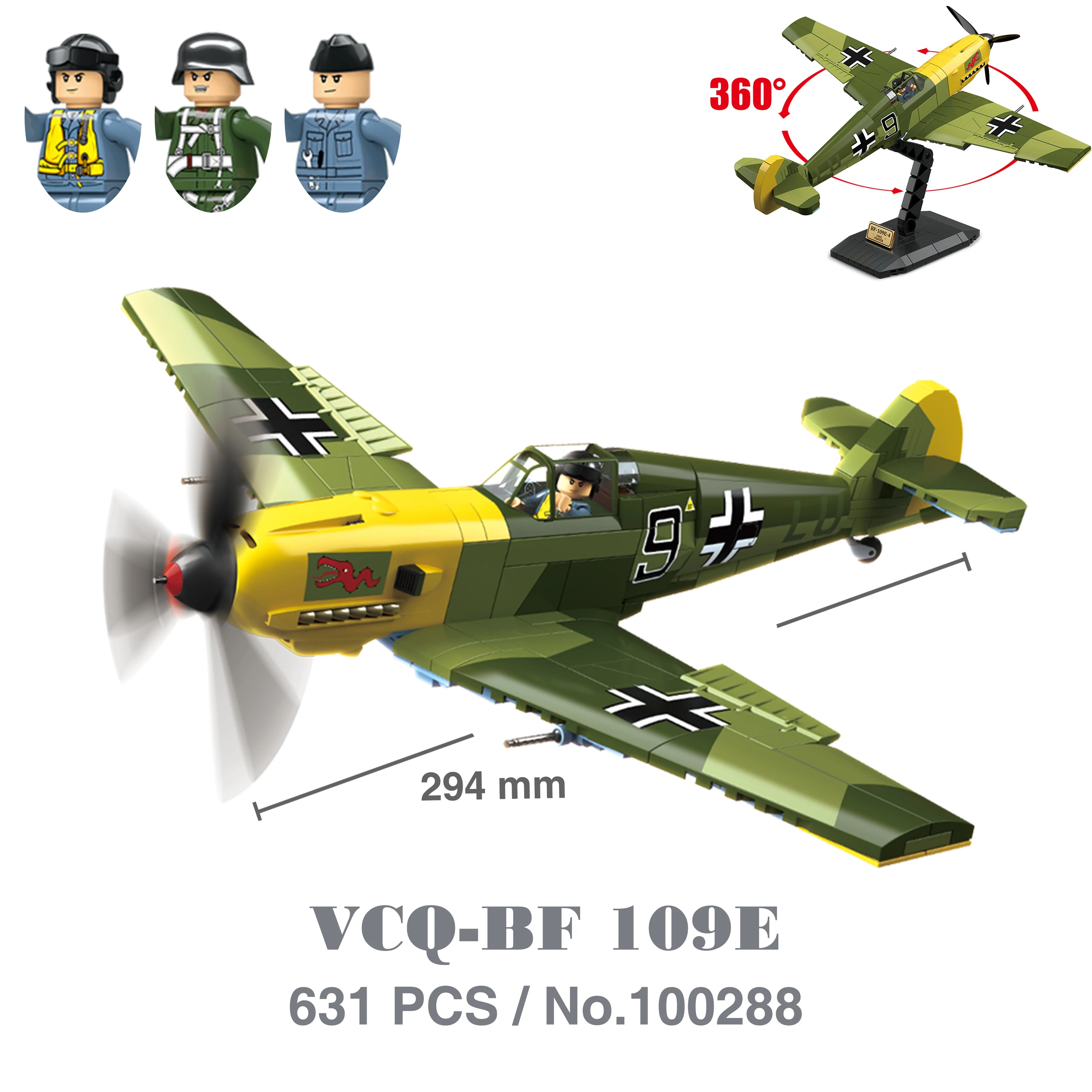 Military WW2 Tanks Tiger Sherman T34 Panzer Vehicle Airplane Army Soldier Weapons Model Building Block Brick Children Kids Toys