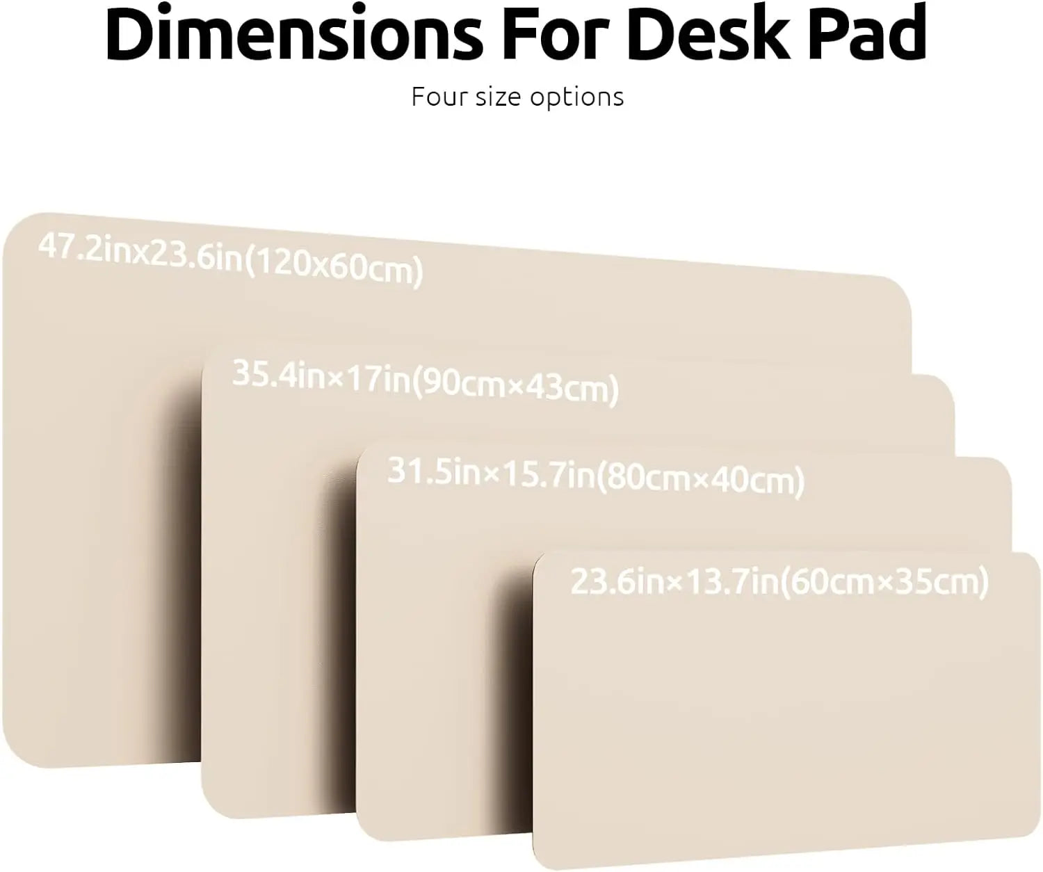 Large Mouse Pad,Office Desk Mat, Leather Desk Pad Protector, Non-Slip PU Leather Desk Blotter, Laptop Desk Pad