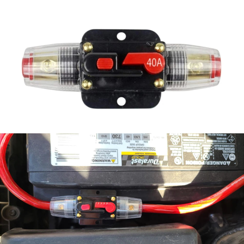 Suporte de fusível de proteção curta reajustável para carro e caminhão, disjuntor, 20A, 30A, 40A, 50A, 60A, 80A, 100A, 125A, 150A