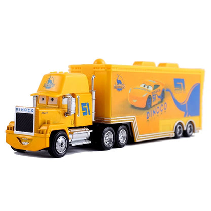 Disney Pixar Cars 2 3 Juguetes Rayo McQueen Camión Jackson Storm Tío Mack 1:55 Camión de fundición Modelo de remolque Niño niños Regalo
