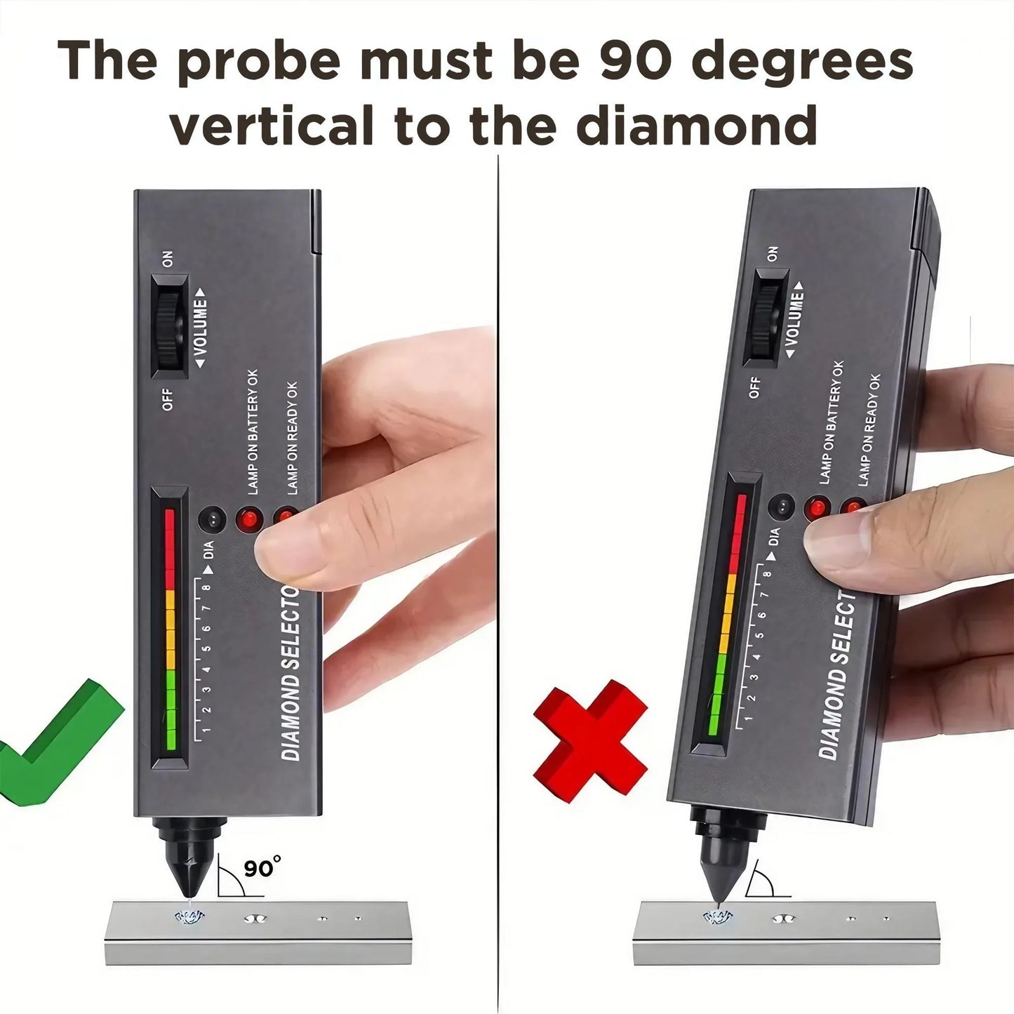 STONEGO Thermal Conductor Diamond Pen Hardness Tester Detecting The Authenticity of Diamonds Jadeite Jade Portable Test Tool