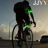 JJYY 1PC Outdoor Sports Night Running Armband LED Light USB Rechargeable Safety Belt Arm Leg Warning Wristband Cycling Bike Bicy