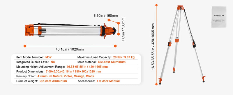 VEVOR 360 Rotary Laser Level Self-Leveling 500m Vertical Horizontal Scanning Professional Powerful Measurement Construction Tool